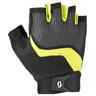 Превью  Перчатки велосипедные SCOTT Essential Black/Sulphur Yellow